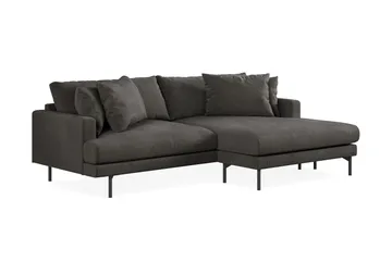 Menard 4-sits Högervänd L-formad Divansoffa i Manchester - Mörkgrå - Möbler - Soffa - Divansoffa & schäslongsoffa - 4 sits soffa med divan