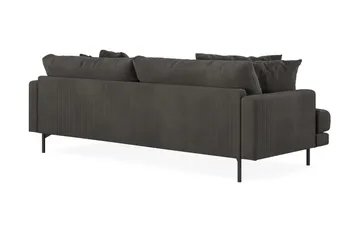 Menard 4-sits Högervänd L-formad Divansoffa i Manchester - Mörkgrå - Möbler - Soffa - Divansoffa & schäslongsoffa - 4 sits soffa med divan
