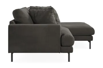 Menard 4-sits Högervänd L-formad Divansoffa i Manchester - Mörkgrå - Möbler - Soffa - Divansoffa & schäslongsoffa - 4 sits soffa med divan