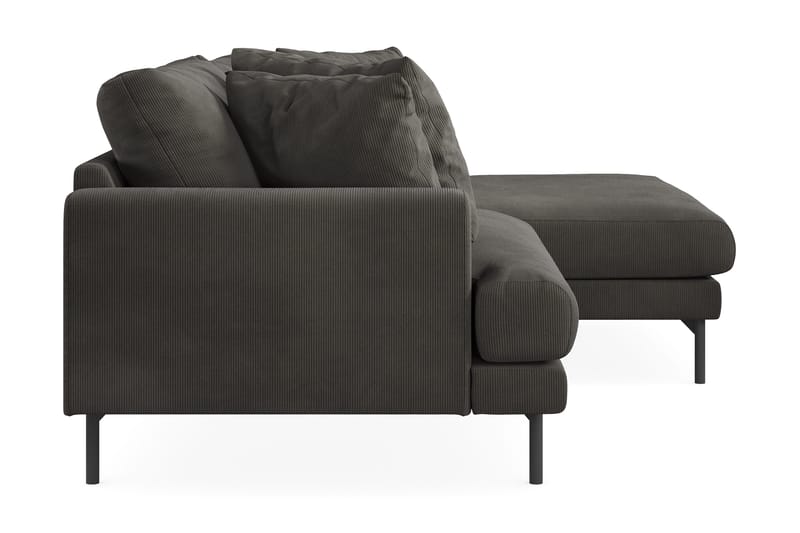 Menard 4-sits Högervänd L-formad Divansoffa i Manchester - Mörkgrå - Möbler - Soffa - Divansoffa & schäslongsoffa - 4 sits soffa med divan