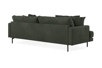 Menard 4-sits Högervänd L-formad Divansoffa i Manchester - Mörkgrön - Möbler - Soffa - Divansoffa & schäslongsoffa - 4 sits soffa med divan