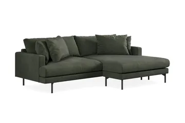 Menard 4-sits Högervänd L-formad Divansoffa i Manchester - Mörkgrön - Möbler - Soffa - Divansoffa & schäslongsoffa - 4 sits soffa med divan