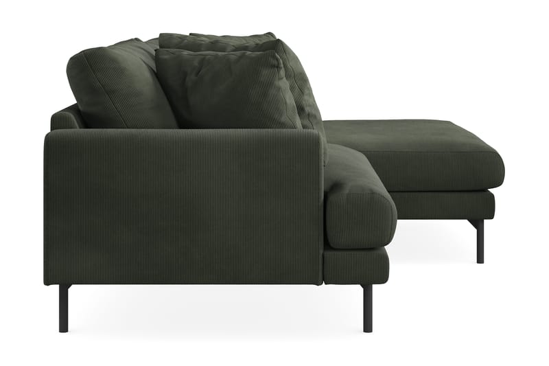 Menard 4-sits Högervänd L-formad Divansoffa i Manchester - Mörkgrön - Möbler - Soffa - Divansoffa & schäslongsoffa - 4 sits soffa med divan