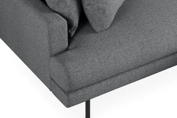 Menard 4-sits Högervänd L-formad Divansoffa i Tyg - Mörkgrå - Möbler - Soffa - Divansoffa & schäslongsoffa - 4 sits soffa med divan