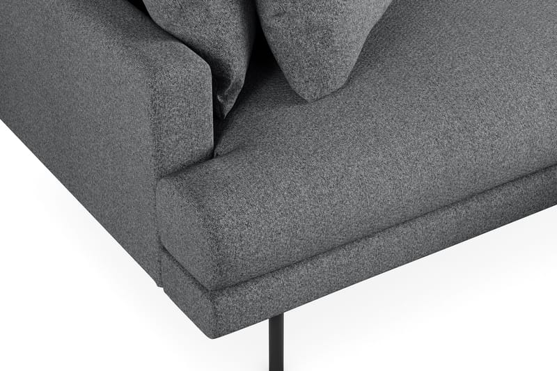 Menard 4-sits Högervänd L-formad Divansoffa i Tyg - Mörkgrå - Möbler - Soffa - Divansoffa & schäslongsoffa - 4 sits soffa med divan