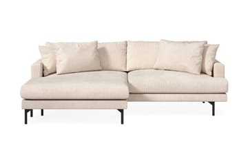 Menard 4-sits Vänstervänd L-formad Divansoffa i Manchester - Beige - Möbler - Soffa - Divansoffa & schäslongsoffa - 4 sits soffa med divan