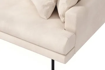 Menard 4-sits Vänstervänd L-formad Divansoffa i Manchester - Beige - Möbler - Soffa - Divansoffa & schäslongsoffa - 4 sits soffa med divan