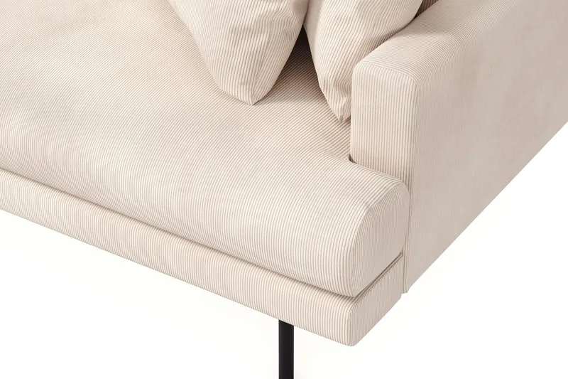 Menard 4-sits Vänstervänd L-formad Divansoffa i Manchester - Beige - Möbler - Soffa - Divansoffa & schäslongsoffa - 4 sits soffa med divan