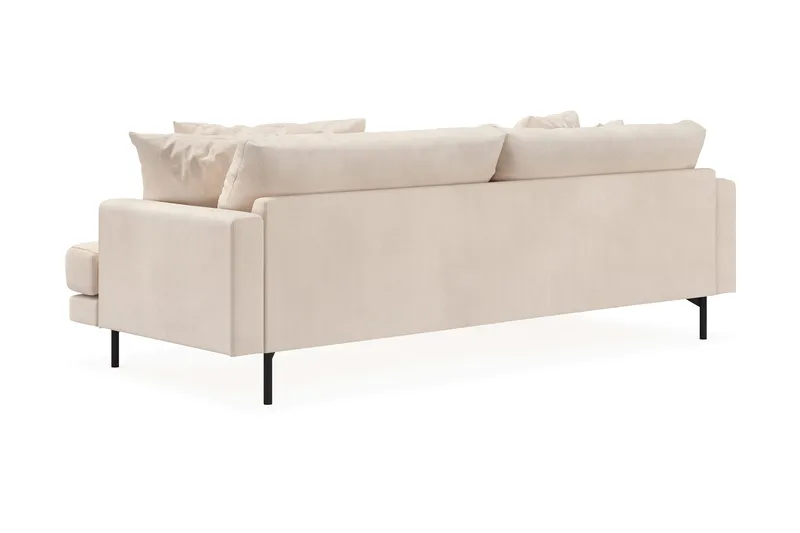 Menard 4-sits Vänstervänd L-formad Divansoffa i Manchester - Beige - Möbler - Soffa - Divansoffa & schäslongsoffa - 4 sits soffa med divan