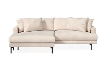 Menard 4-sits Vänstervänd L-formad Divansoffa i Manchester - Beige - Möbler - Soffa - Divansoffa & schäslongsoffa - 4 sits soffa med divan