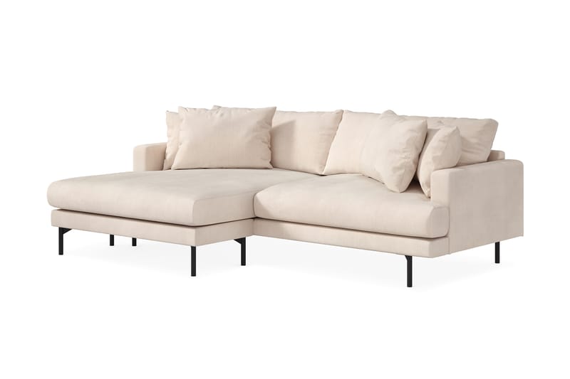 Menard 4-sits Vänstervänd L-formad Divansoffa i Manchester - Beige - Möbler - Soffa - Divansoffa & schäslongsoffa - 4 sits soffa med divan