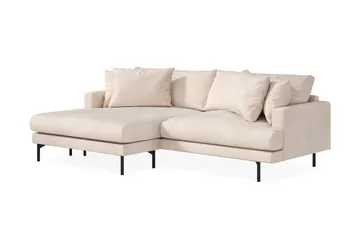 Menard 4-sits Vänstervänd L-formad Divansoffa i Manchester - Beige - Möbler - Soffa - Divansoffa & schäslongsoffa - 4 sits soffa med divan