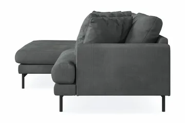 Menard 4-sits Vänstervänd L-formad Divansoffa i Manchester - Grå - Möbler - Soffa - Divansoffa & schäslongsoffa - 4 sits soffa med divan