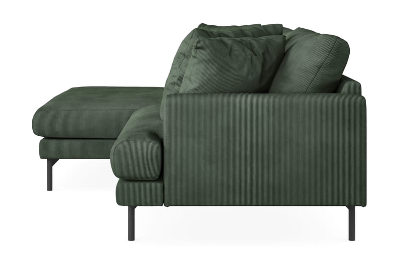Menard 4-sits Vänstervänd L-formad Divansoffa i Manchester - Grön - Möbler - Soffa - Divansoffa & schäslongsoffa - 4 sits soffa med divan