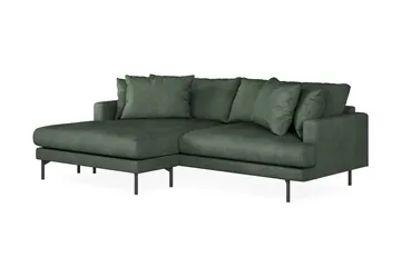 Menard 4-sits Vänstervänd L-formad Divansoffa i Manchester - Grön - Möbler - Soffa - Divansoffa & schäslongsoffa - 4 sits soffa med divan