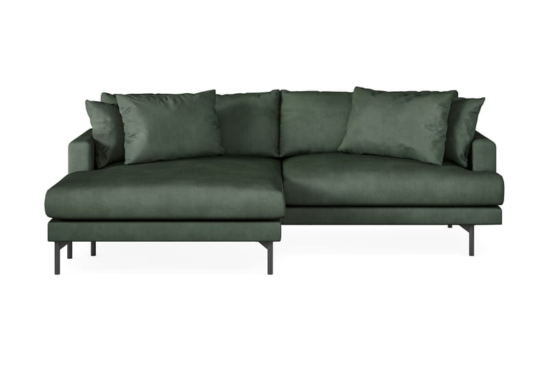Menard 4-sits Vänstervänd L-formad Divansoffa i Manchester - Grön - Möbler - Soffa - Divansoffa & schäslongsoffa - 4 sits soffa med divan