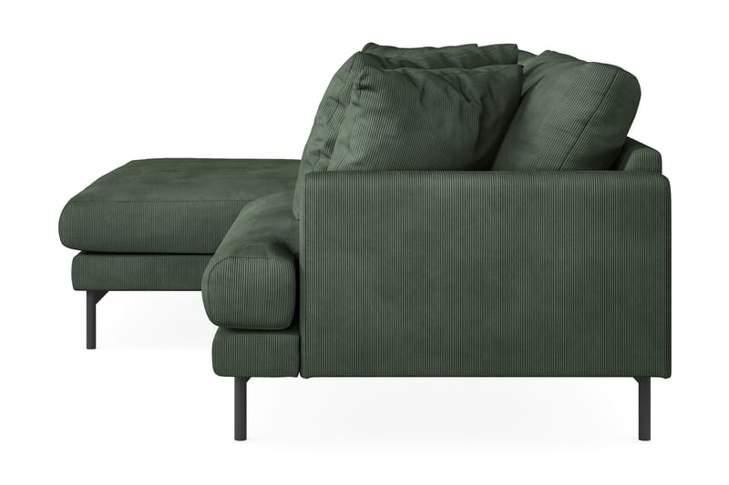 Menard 4-sits Vänstervänd L-formad Divansoffa i Manchester - Grön - Möbler - Soffa - Divansoffa & schäslongsoffa - 4 sits soffa med divan