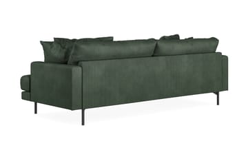 Menard 4-sits Vänstervänd L-formad Divansoffa i Manchester - Grön - Möbler - Soffa - Divansoffa & schäslongsoffa - 4 sits soffa med divan