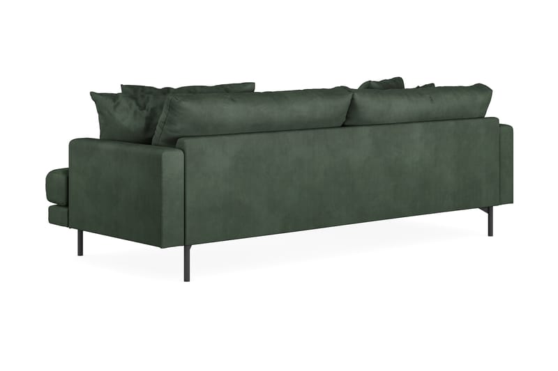 Menard 4-sits Vänstervänd L-formad Divansoffa i Manchester - Grön - Möbler - Soffa - Divansoffa & schäslongsoffa - 4 sits soffa med divan