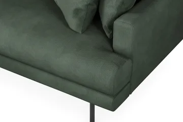 Menard 4-sits Vänstervänd L-formad Divansoffa i Manchester - Grön - Möbler - Soffa - Divansoffa & schäslongsoffa - 4 sits soffa med divan