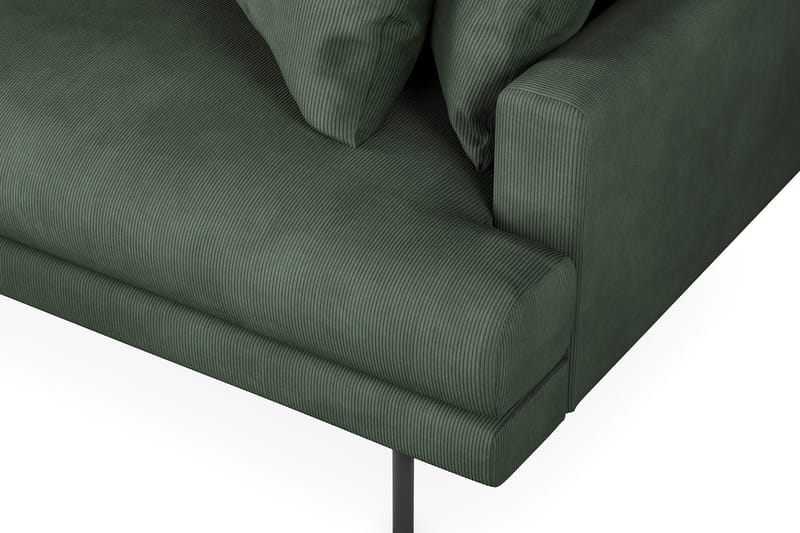 Menard 4-sits Vänstervänd L-formad Divansoffa i Manchester - Grön - Möbler - Soffa - Divansoffa & schäslongsoffa - 4 sits soffa med divan