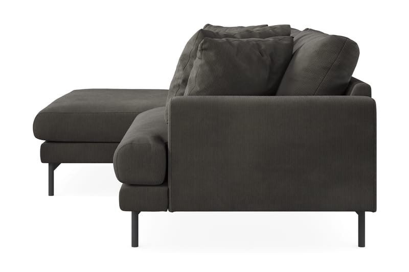 Menard 4-sits Vänstervänd L-formad Divansoffa i Manchester - Mörkgrå - Möbler - Soffa - Divansoffa & schäslongsoffa - 4 sits soffa med divan