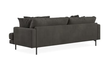 Menard 4-sits Vänstervänd L-formad Divansoffa i Manchester - Mörkgrå - Möbler - Soffa - Divansoffa & schäslongsoffa - 4 sits soffa med divan