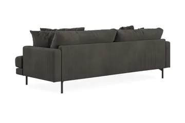Menard 4-sits Vänstervänd L-formad Divansoffa i Manchester - Mörkgrå - Möbler - Soffa - Divansoffa & schäslongsoffa - 4 sits soffa med divan