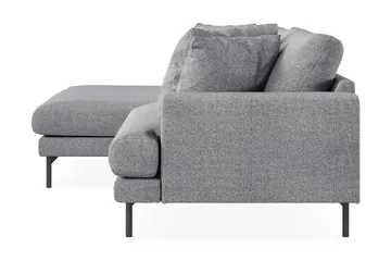 Menard 4-sits Vänstervänd L-formad Divansoffa i Tyg - Grå - Möbler - Soffa - Divansoffa & schäslongsoffa - 4 sits soffa med divan