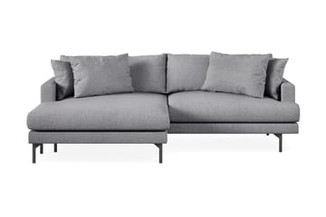 Menard 4-sits Vänstervänd L-formad Divansoffa i Tyg - Grå - Möbler - Soffa - Divansoffa & schäslongsoffa - 4 sits soffa med divan