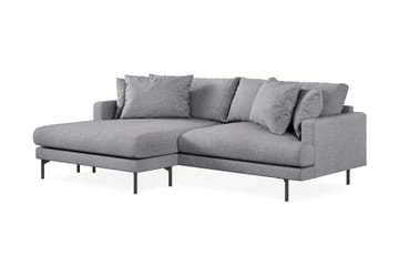 Menard 4-sits Vänstervänd L-formad Divansoffa i Tyg - Grå - Möbler - Soffa - Divansoffa & schäslongsoffa - 4 sits soffa med divan