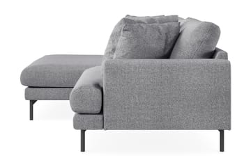 Menard 4-sits Vänstervänd L-formad Divansoffa i Tyg - Grå - Möbler - Soffa - Divansoffa & schäslongsoffa - 4 sits soffa med divan