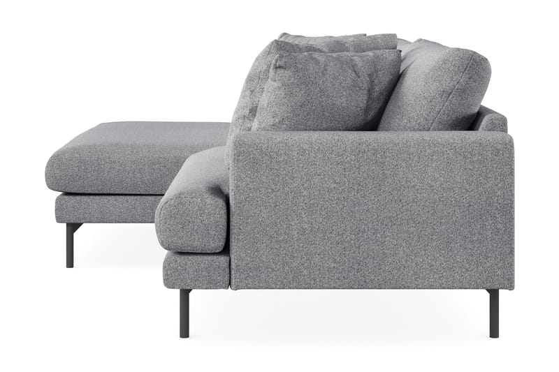 Menard 4-sits Vänstervänd L-formad Divansoffa i Tyg - Grå - Möbler - Soffa - Divansoffa & schäslongsoffa - 4 sits soffa med divan