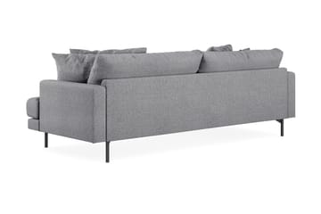 Menard 4-sits Vänstervänd L-formad Divansoffa i Tyg - Grå - Möbler - Soffa - Divansoffa & schäslongsoffa - 4 sits soffa med divan