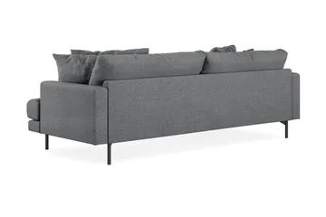 Menard 4-sits Vänstervänd L-formad Divansoffa i Tyg - Mörkgrå - Möbler - Soffa - Divansoffa & schäslongsoffa - 4 sits soffa med divan