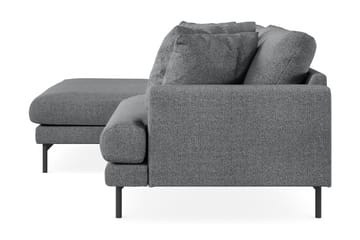 Menard 4-sits Vänstervänd L-formad Divansoffa i Tyg - Mörkgrå - Möbler - Soffa - Divansoffa & schäslongsoffa - 4 sits soffa med divan