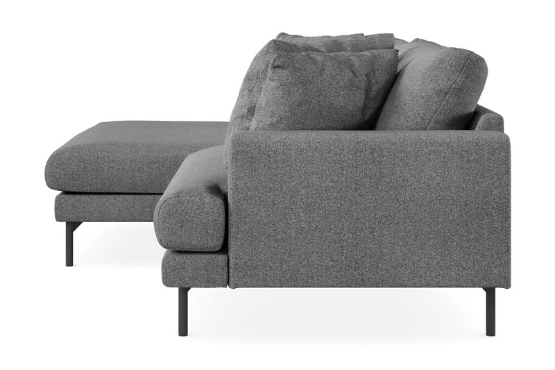 Menard 4-sits Vänstervänd L-formad Divansoffa i Tyg - Mörkgrå - Möbler - Soffa - Divansoffa & schäslongsoffa - 4 sits soffa med divan