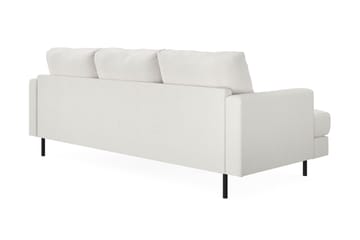 Menard Compact 3-sits Högervänd L-formad Divansoffa i Bouclé - Vit - Möbler - Soffa - Divansoffa & schäslongsoffa - 3 sits soffa med divan