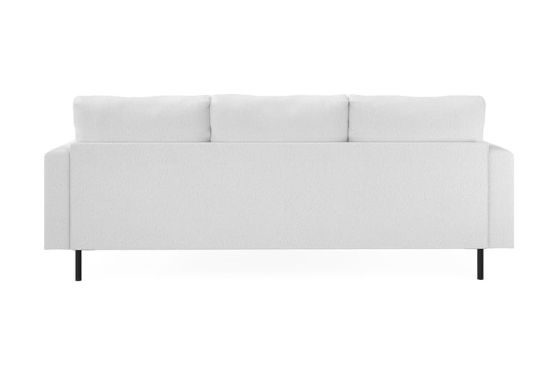 Menard Compact 3-sits Högervänd L-formad Divansoffa i Bouclé - Vit - Möbler - Soffa - Divansoffa & schäslongsoffa - 3 sits soffa med divan