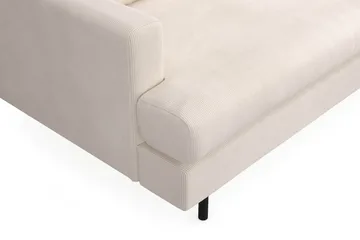 Menard Compact 3-sits Högervänd L-formad Divansoffa i Manchester - Beige - Möbler - Soffa - Divansoffa & schäslongsoffa - 3 sits soffa med divan