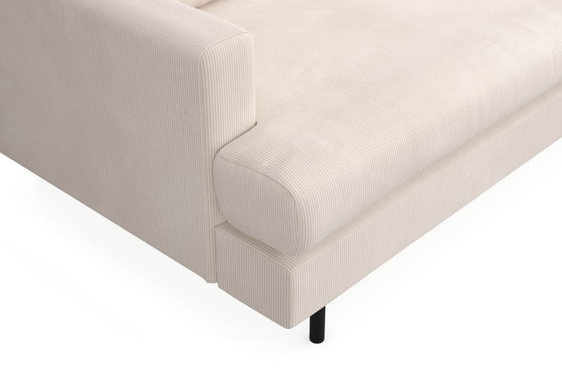 Menard Compact 3-sits Högervänd L-formad Divansoffa i Manchester - Beige - Möbler - Soffa - Divansoffa & schäslongsoffa - 3 sits soffa med divan