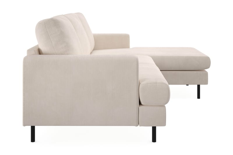 Menard Compact 3-sits Högervänd L-formad Divansoffa i Manchester - Beige - Möbler - Soffa - Divansoffa & schäslongsoffa - 3 sits soffa med divan