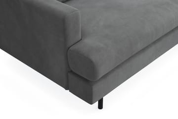 Menard Compact 3-sits Högervänd L-formad Divansoffa i Manchester - Grå - Möbler - Soffa - Divansoffa & schäslongsoffa - 3 sits soffa med divan