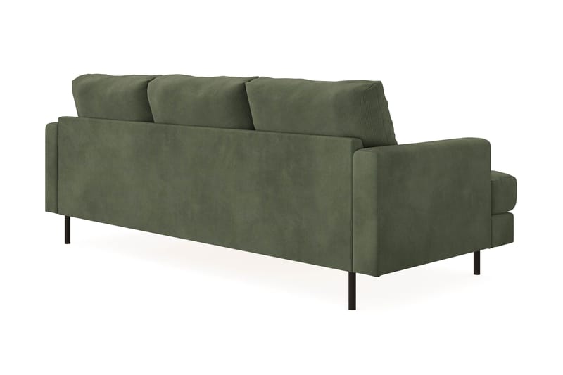 Menard Compact 3-sits Högervänd L-formad Divansoffa i Manchester - Grön - Möbler - Soffa - Divansoffa & schäslongsoffa - 3 sits soffa med divan