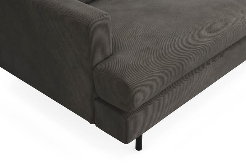 Menard Compact 3-sits Högervänd L-formad Divansoffa i Manchester - Mörkgrå - Möbler - Soffa - Divansoffa & schäslongsoffa - 3 sits soffa med divan
