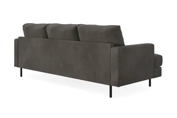 Menard Compact 3-sits Högervänd L-formad Divansoffa i Manchester - Mörkgrå - Möbler - Soffa - Divansoffa & schäslongsoffa - 3 sits soffa med divan