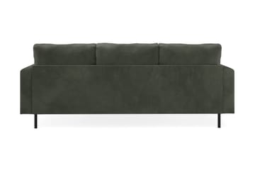 Menard Compact 3-sits Högervänd L-formad Divansoffa i Manchester - Mörkgrön - Möbler - Soffa - Divansoffa & schäslongsoffa - 3 sits soffa med divan