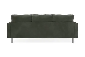 Menard Compact 3-sits Högervänd L-formad Divansoffa i Manchester - Mörkgrön - Möbler - Soffa - Divansoffa & schäslongsoffa - 3 sits soffa med divan