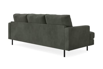 Menard Compact 3-sits Högervänd L-formad Divansoffa i Manchester - Mörkgrön - Möbler - Soffa - Divansoffa & schäslongsoffa - 3 sits soffa med divan