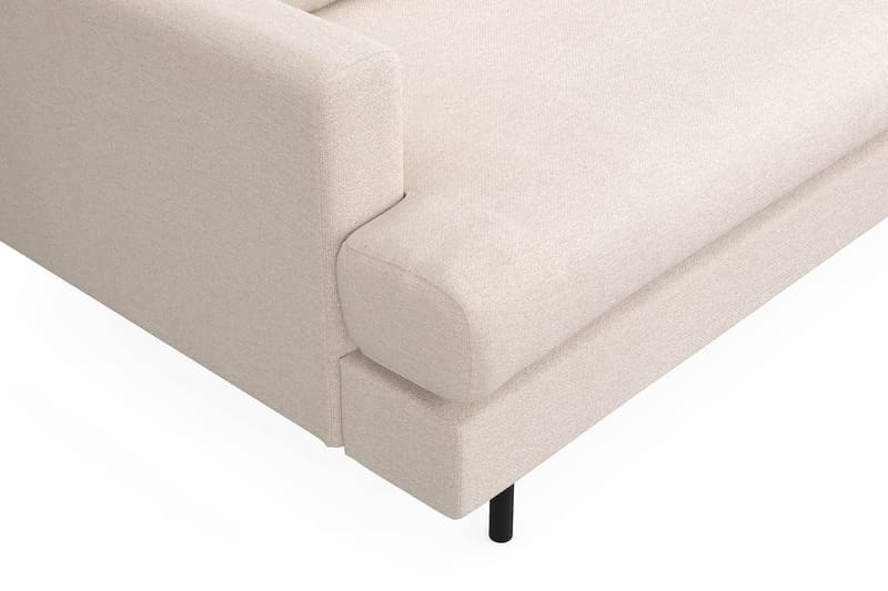 Menard Compact 3-sits Högervänd L-formad Divansoffa i Tyg - Beige - Möbler - Soffa - Divansoffa & schäslongsoffa - 3 sits soffa med divan